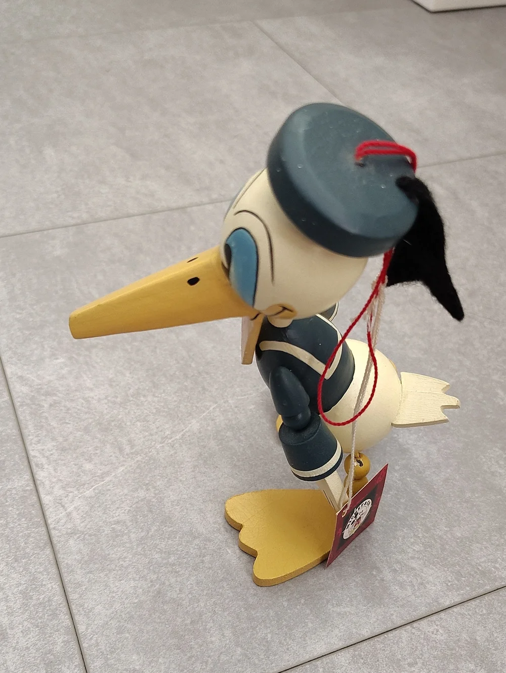 Vintage Disney Donald Duck Ornament With Original Tag